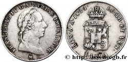 ITALIEN - LOMBARDEI UND VENETIEN 1/2 Lire François Ier d’Autriche 1824 Milan
