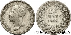 NETHERLANDS 10 Cents Guillaume II 1849 Utrecht
