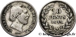 NETHERLANDS 10 Cents Guillaume III 1849 Utrecht