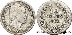 PAYS-BAS 10 Cents Guillaume III 1862 Utrecht