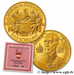 AUTRICHE 500 Schilling congrès de Vienne 1994