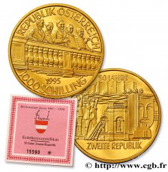 ÖSTERREICH 1000 Schilling 50 ans de la 2e République 1995