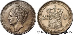 PAYS-BAS 2 1/2 Gulden Wilhelmina 1933