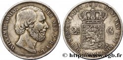 PAYS-BAS 2 1/2 Gulden Guillaume III 1849 Utrecht