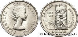 CANADá
 1 Dollar Elisabeth II / Colombie Britannique 1958 