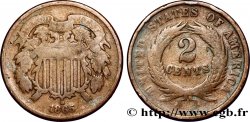 UNITED STATES OF AMERICA 2 Cents Bouclier 1865 Philadelphie