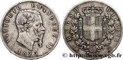 ITALIE 5 Lire Victor Emmanuel II 1873 Milan