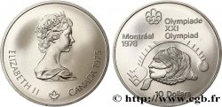 CANADA 10 Dollars JO Montréal 1976 lancer de poids femmes 1975 