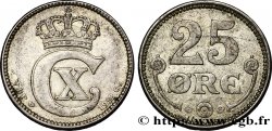 DÄNEMARK 25 Ore monogramme de Christian X roi du Danemark 1918 Copenhague