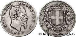 ITALIA 5 Lire Victor Emmanuel II 1873 Milan