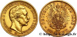 ALEMANIA - PRUSIA 20 Mark Guillaume II 1888 Berlin