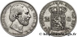 PAYS-BAS 2 1/2 Gulden Guillaume III 1874 Utrecht