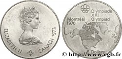 CANADá
 5 Dollars JO Montréal 1976 carte de l’Amérique du Nord 1973 