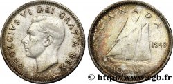 CANADA 10 cents Georges VI 1948 