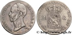 NETHERLANDS 2 1/2 Gulden Guillaume II 1847 Utrecht