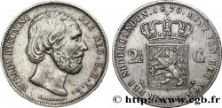 PAYS-BAS 2 1/2 Gulden Guillaume III 1870 Utrecht