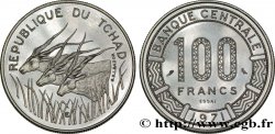 TCHAD Essai de 100 Francs type “Banque Centrale”, antilopes 1971 Paris