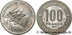 CHAD Essai de 100 Francs type “BEAC”, antilopes 1975 Paris