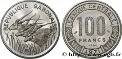 GABON Essai de 100 Francs antilopes type “Banque Centrale” 1971 Paris