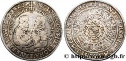 ALLEMAGNE - SAXE- COBURG - EISENACH- JEAN CASIMIR et JEAN ERNEST II Thaler 1605 Cobourg MBC