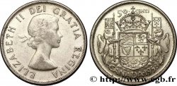 CANADA 50 Cents Elisabeth II 1958