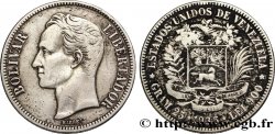 VENEZUELA 5 Bolivares Simon Bolivar 1935 Philadelphie