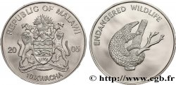 MALAWI 10 Kwacha série Faune en danger : emblème / pangolin 2005 