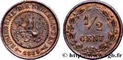NETHERLANDS 1/2 Cent lion couronné 1885 Utrecht