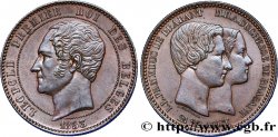 BELGIQUE 10 Centimes Mariage du Duc et de la Duchesse de Brabant 1853