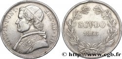 VATICAN ET ÉTATS PONTIFICAUX 1 Scudo Pie IX an VII 1853 Rome
