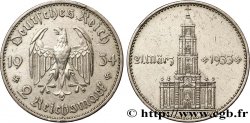 ALLEMAGNE 2 Reichsmark Commémoration du serment du 21 mars 1933 en l’église de la garnison de Potsdam 1934 Berlin