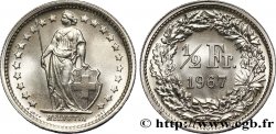 SUIZA 1/2 Franc Helvetia 1967 Berne - B