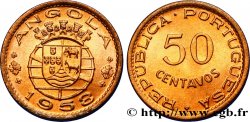 ANGOLA 50 Centavos monnayage colonial Portugais 1958 