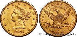 UNITED STATES OF AMERICA 10 Dollars or  Liberty  1880 San Francisco