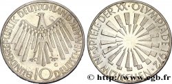 ALLEMAGNE 10 Mark XXe J.O. Munich / aigle “IN MÜNCHEN” 1972 Karlsruhe