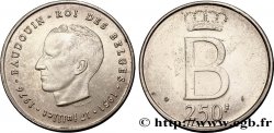 BELGIEN 250 Francs jubilé d’argent du roi Baudouin légende française 1976 Bruxelles