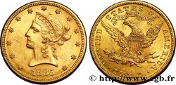 ÉTATS-UNIS D AMÉRIQUE 10 Dollars or  Liberty , avec In God we trust 1885 Philadelphie