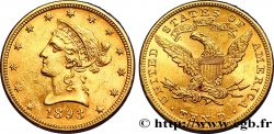 ÉTATS-UNIS D AMÉRIQUE 10 Dollars or Liberty 1893 Philadelphie