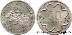 ÉTATS DE L AFRIQUE CENTRALE Essai de 50 Francs antilopes lettre ‘A’ Tchad 1976 Paris