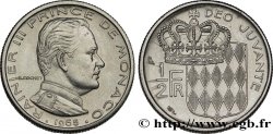 MONACO 1/2 Franc Rainier III / écu couronné 1965 Paris