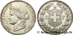 SUISSE - CONFÉDÉRATION HELVÉTIQUE 5 Francs Helvetia 1900 Berne TTB