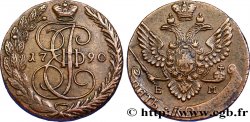 RUSSIA - CATHERINE II 5 Kopecks aigle bicéphale 1790 Ekaterinbourg