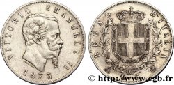 ITALIE 5 Lire Victor Emmanuel II 1873 Milan