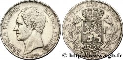 BELGIQUE 5 Francs Léopold Ier 1850