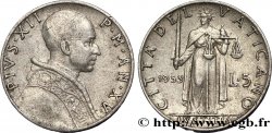 VATICAN ET ÉTATS PONTIFICAUX 5 Lire Pie XII / la ‘Justice’ 1953 Rome - R