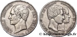 BELGIQUE 5 Francs mariage du Duc et de la Duchesse de Brabant 1853