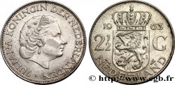 NIEDERLANDE 2 1/2 Gulden Juliana 1963 Utrecht