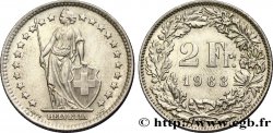 SWITZERLAND 2 Francs Helvetia 1963 Berne