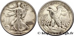 ÉTATS-UNIS D AMÉRIQUE 1/2 Dollar Walking Liberty 1942 Philadelphie