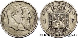 BELGIQUE 1 Franc 50e anniversaire de l’indépendance 1880 